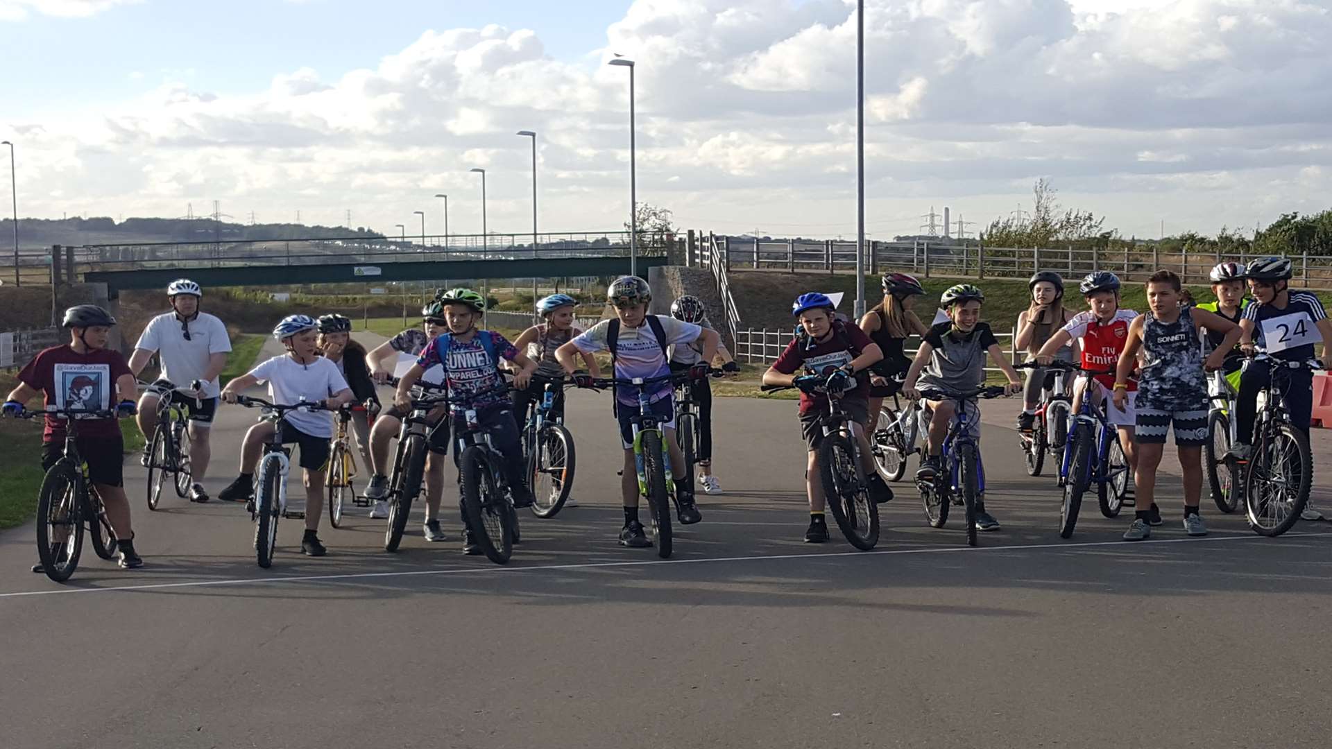 Alex Neat, 12, and friends cycled around Cyclopark to raise money for Jack
