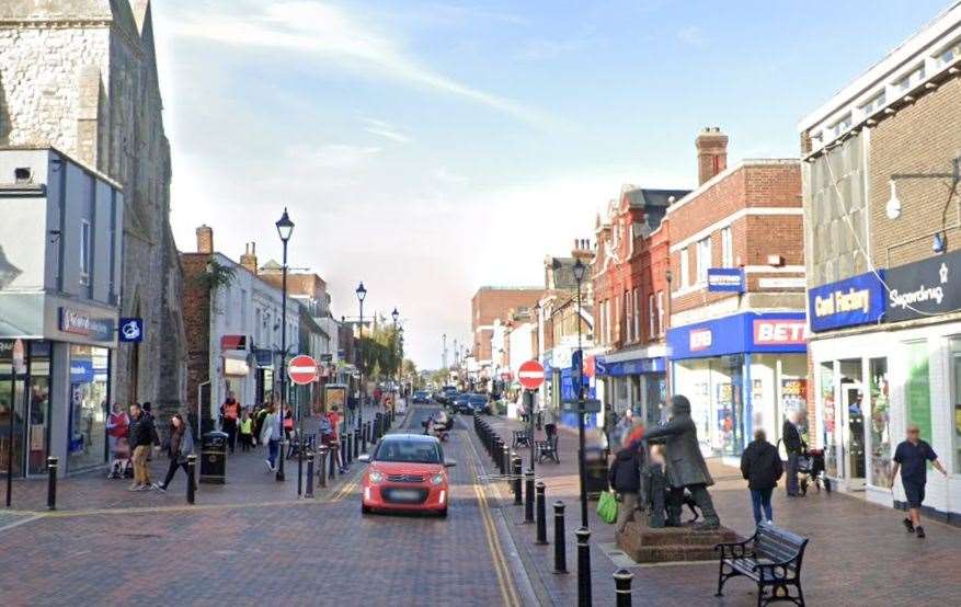 The incident is said to have happened in Sittingbourne High Street. Picture: Google