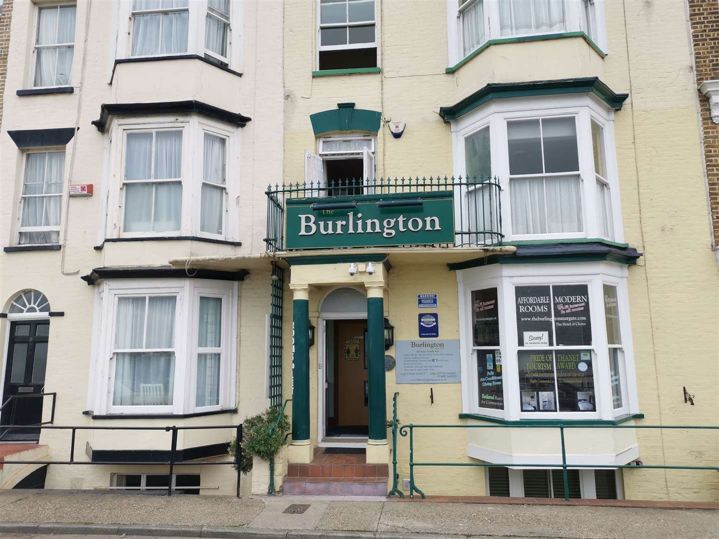 The Burlington hotel where 77-year-old Sidney Collier lived