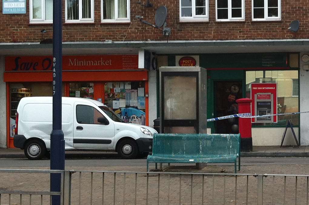 Emergency services were called to the Post Office in Valley Drive, Gravesend