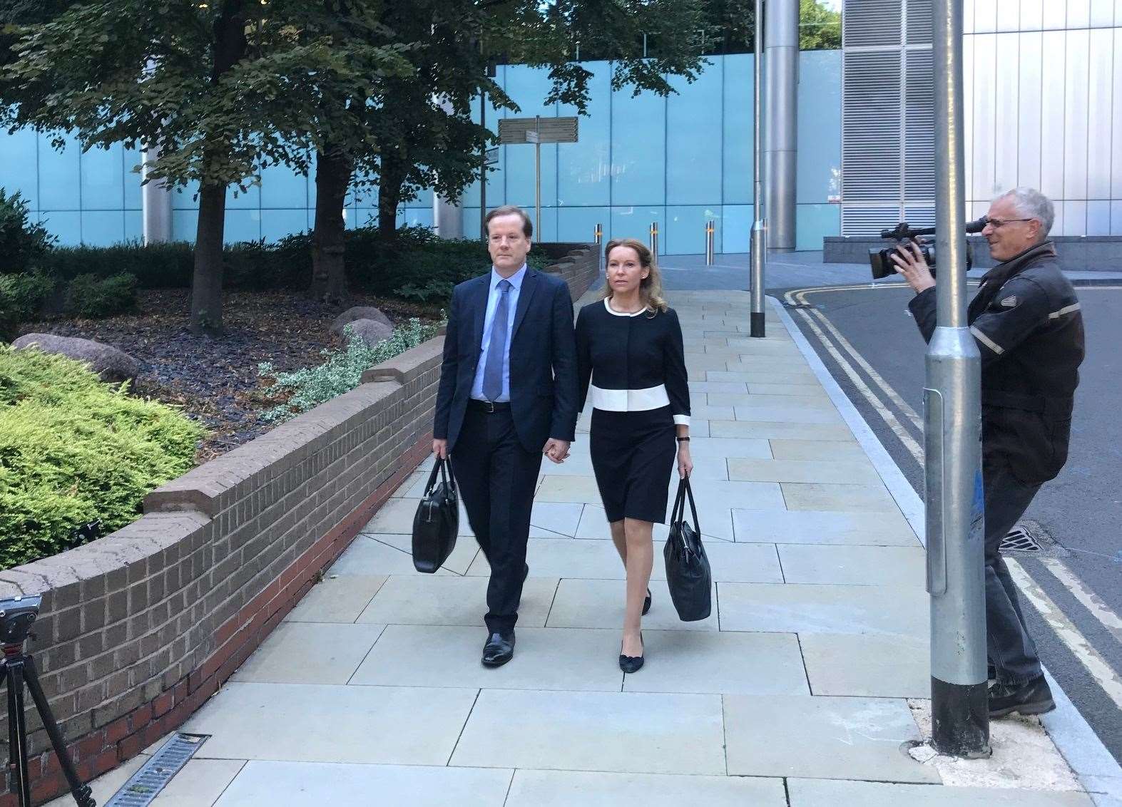 Charlie Elphicke and then-wife Natalie attended Southwark Crown Court together throughout the trial