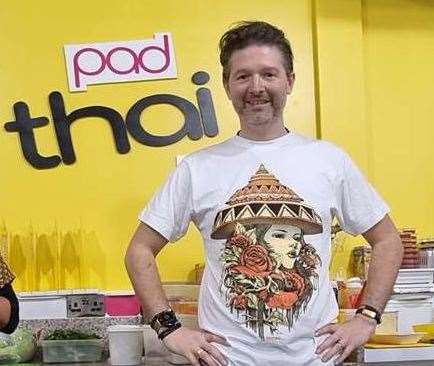 Paid Thai Live owner Richy Williams immediately alerted the market's caretake about the theft in Gravesend. Photo: Pad Thai Live