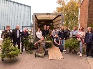 Volunteers from Deal Rowing Club helped dress the trees
