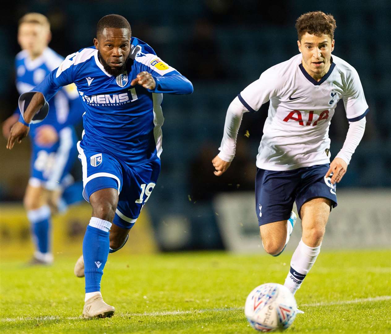 Mark Marshall is pushing to be involved for the Gills after impressing against Tottenham's youngsters Picture: Ady Kerry
