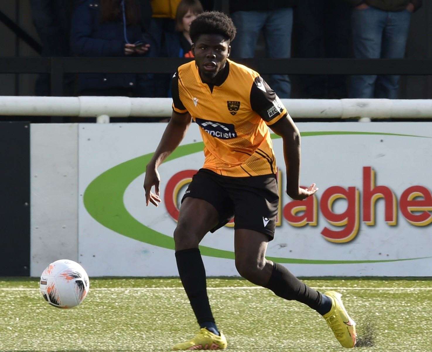 Yoan Zouma made his home debut as Maidstone drew 0-0 with Barnet. Picture: Steve Terrell