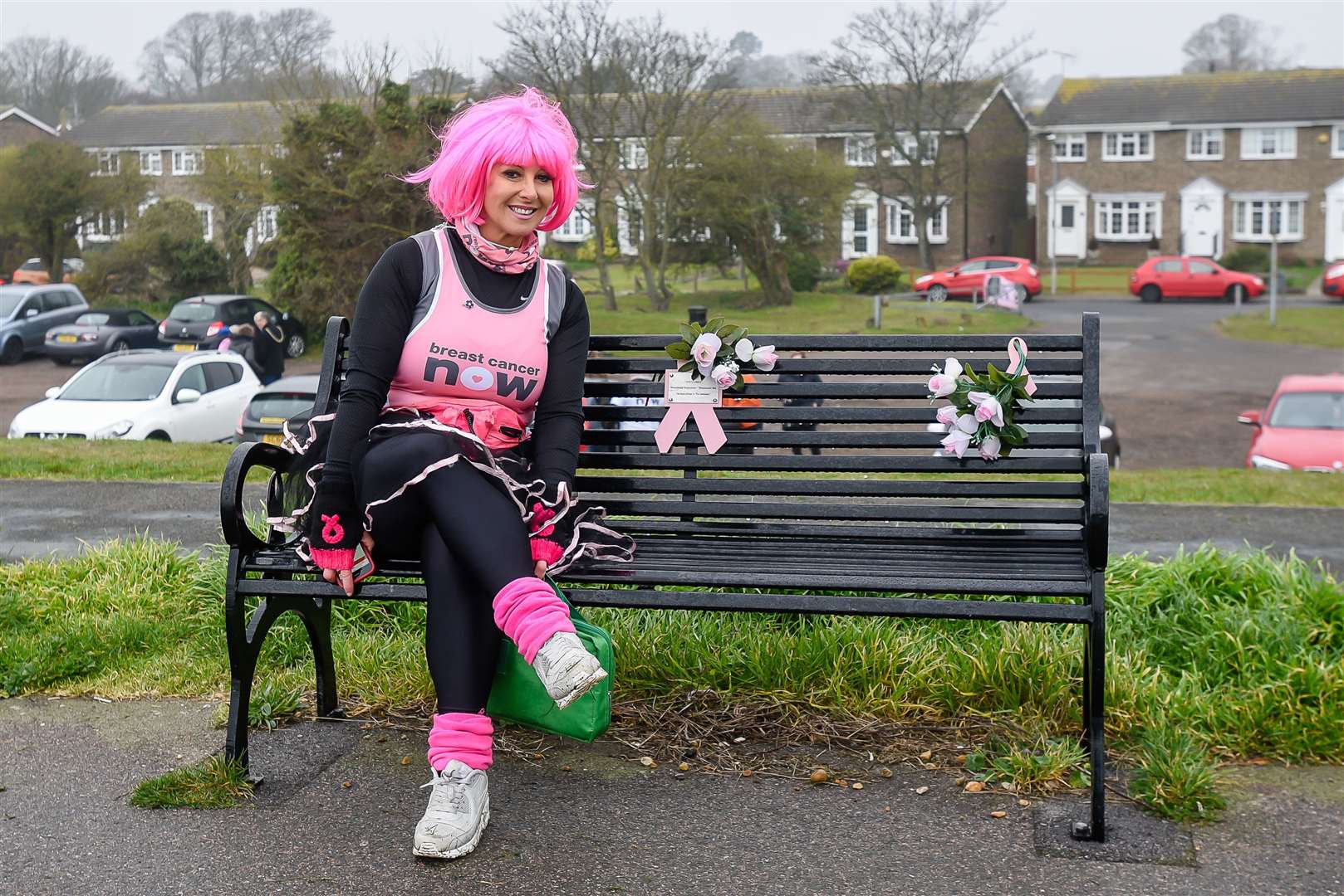 Event organiser Kerry Banks at last year's Crocus Walk for Breast Cancer Now. Picture: Alan Langley.