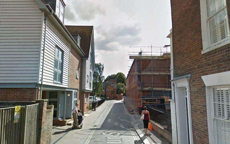 The burglaries reportedly took place just off Stour Street. Picture: Google Street View (7435050)