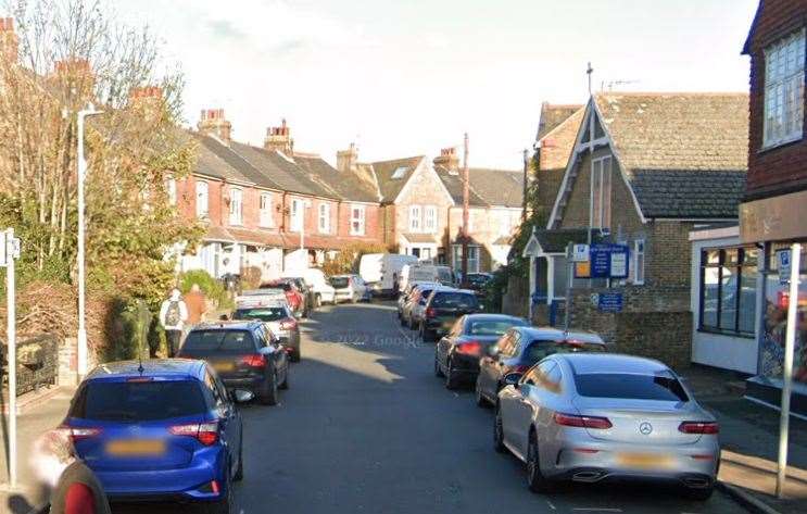 Two people suffered knife injuries after a gang stormed a house in Crescent Road, Birchington. Picture: Google