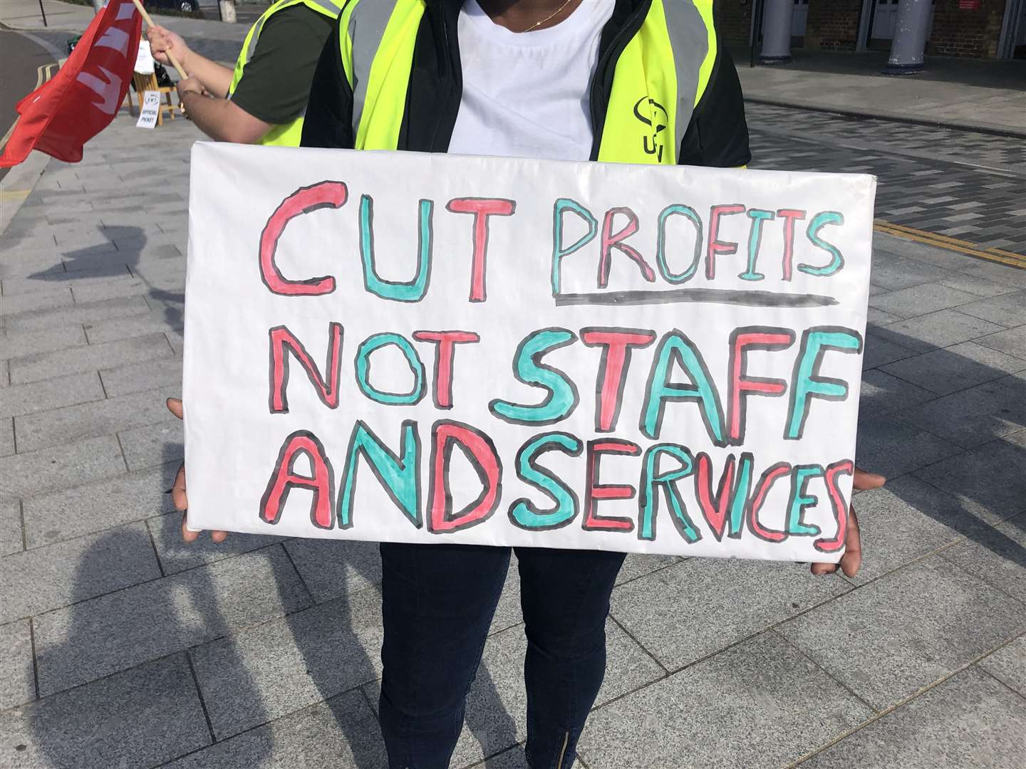 It was a year of strike action - including these rail workers in Gravesend