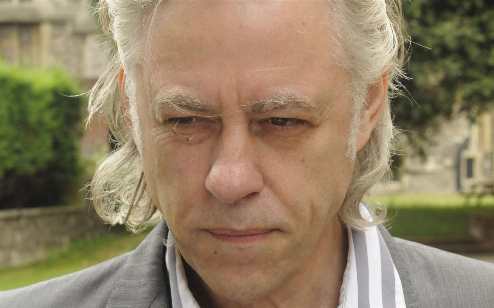 Sir Bob Geldof receives honorary degree at Kings School, Canterbury Sir Bob pictured outside Shirley Hall. Picture: Paul Dennis (4821084)