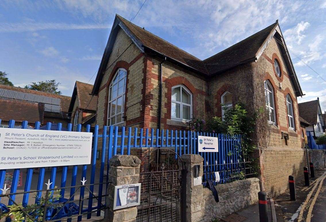 St Peter’s Church of England Primary School in Aylesford. Picture: Google Street View