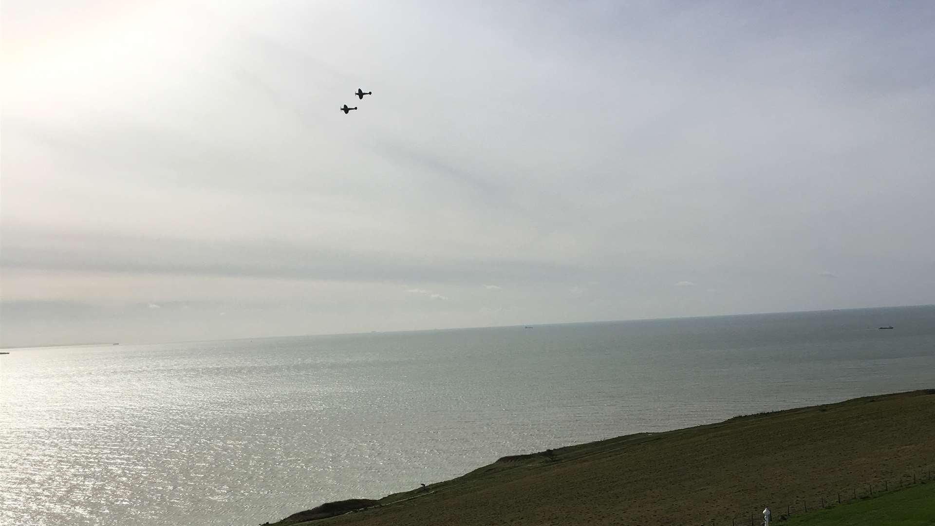 Spitfires did fly over the White Cliffs of Dover to celebrate Dame Vera Lynn's 100th birthday