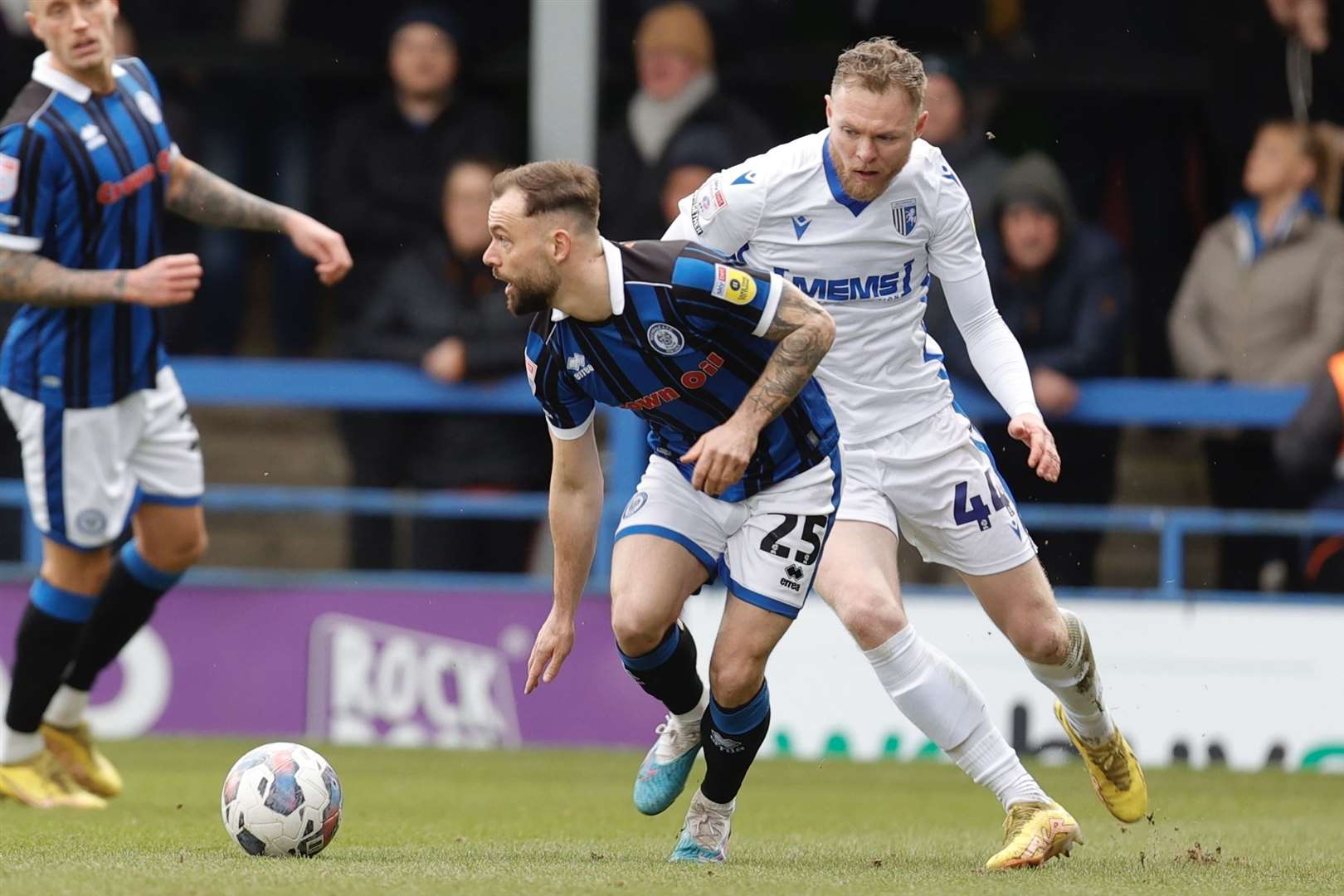 Aiden O'Brien made his first start for Gillingham as manager Neil Harris rotated his squad
