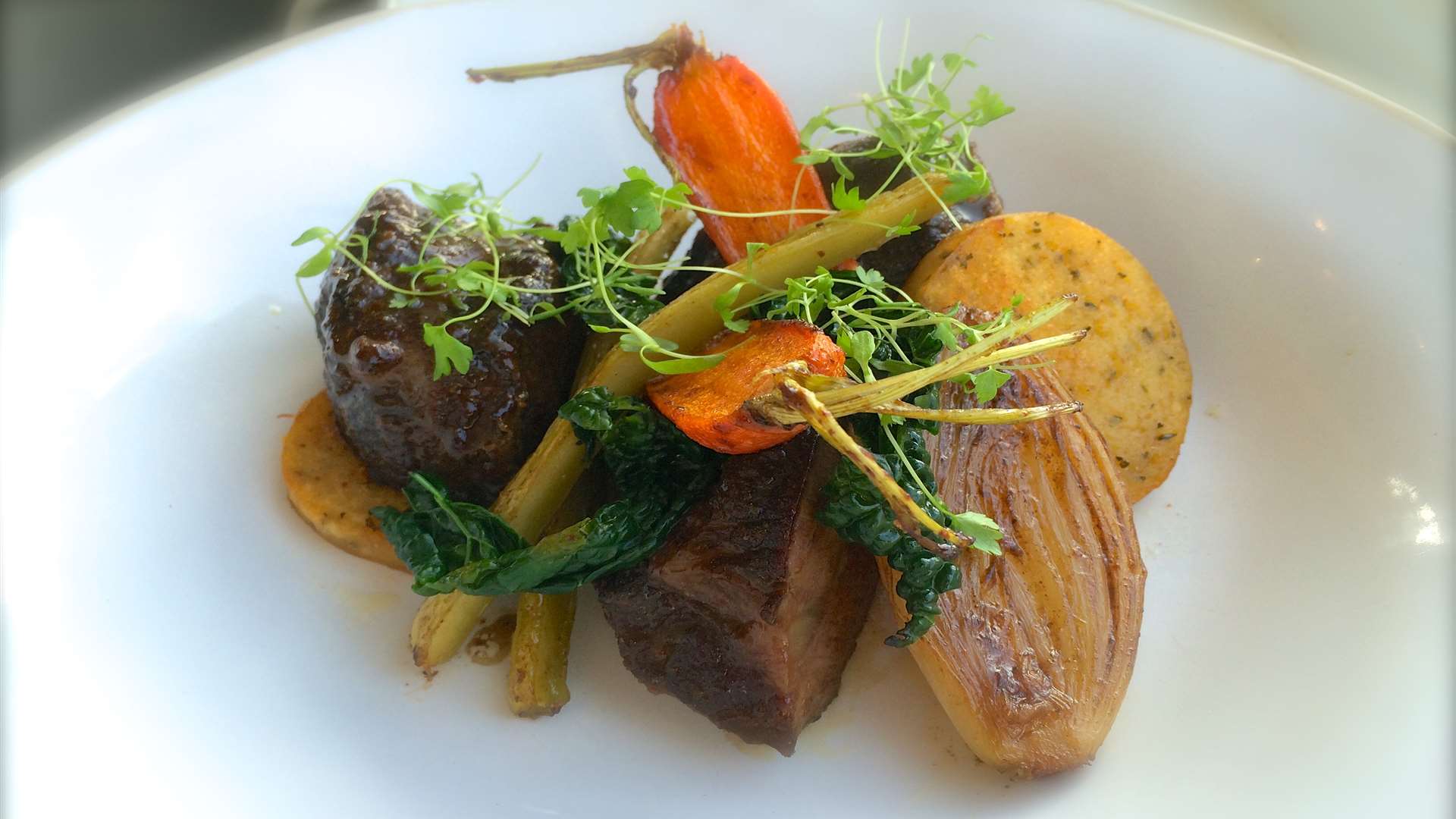 Braised ox cheeks on the menu at Saltwood on the Green in Hythe