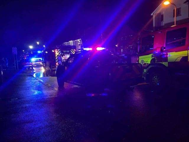 Crews were called a fire in Hawkins Avenue, Gravesend