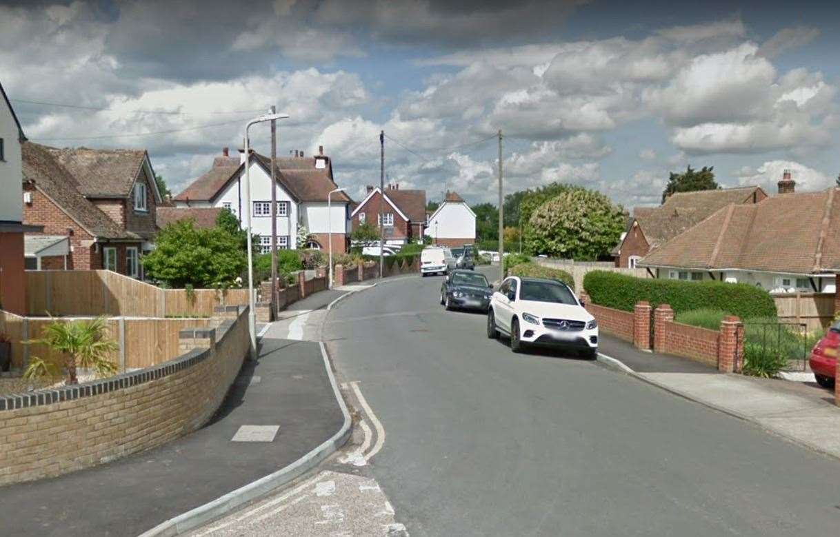 The incident happened in Gordon Road, Whitstable. Picture: Google Street View