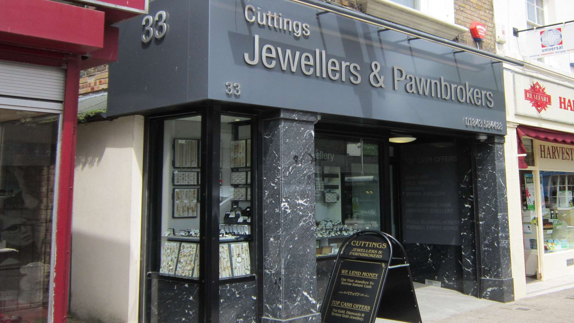 The Cuttings Jewellers and Pawnbrokers shop