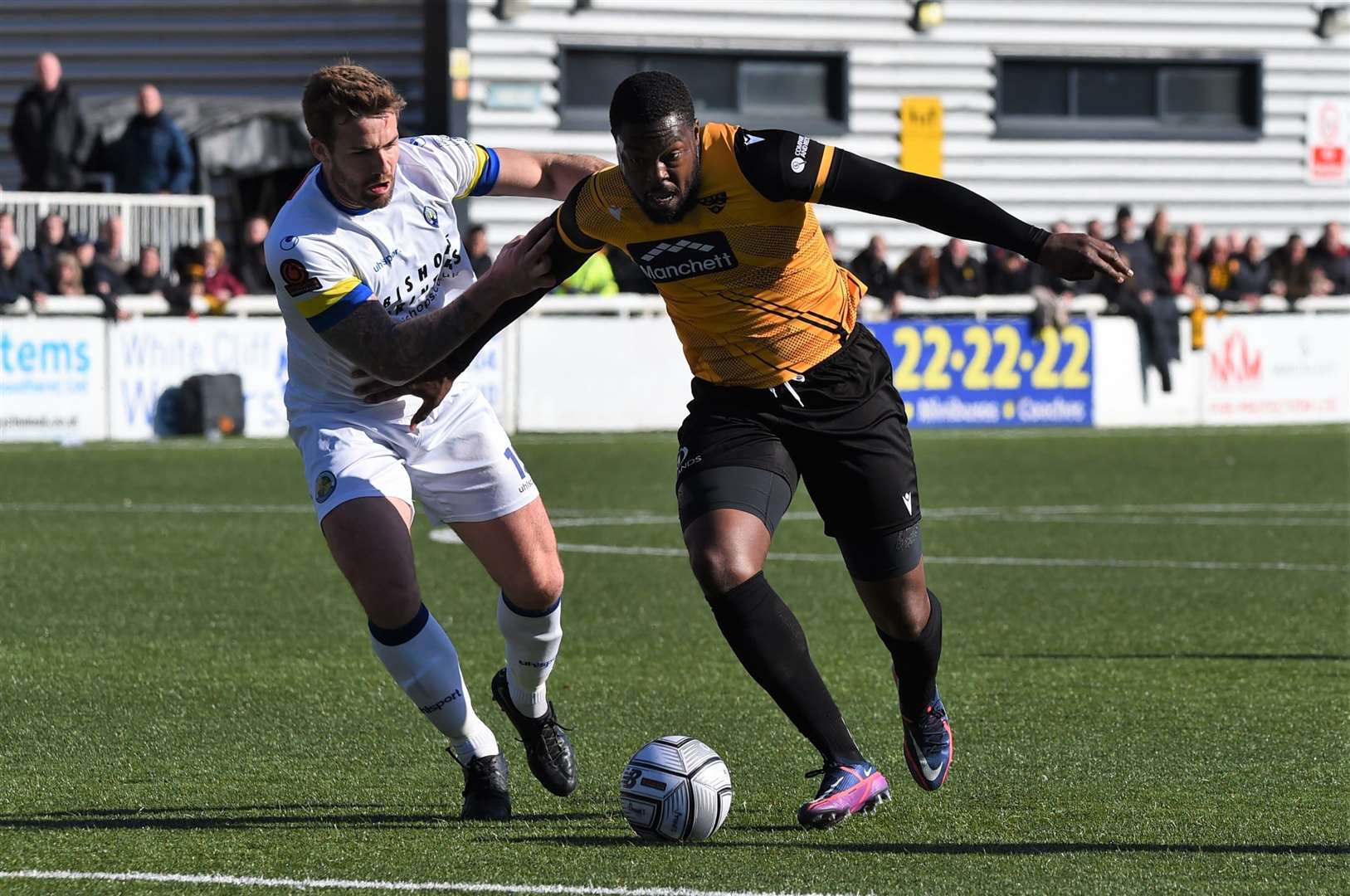 Jerome Binnom-Williams takes the game to Havant Picture: Steve Terrell