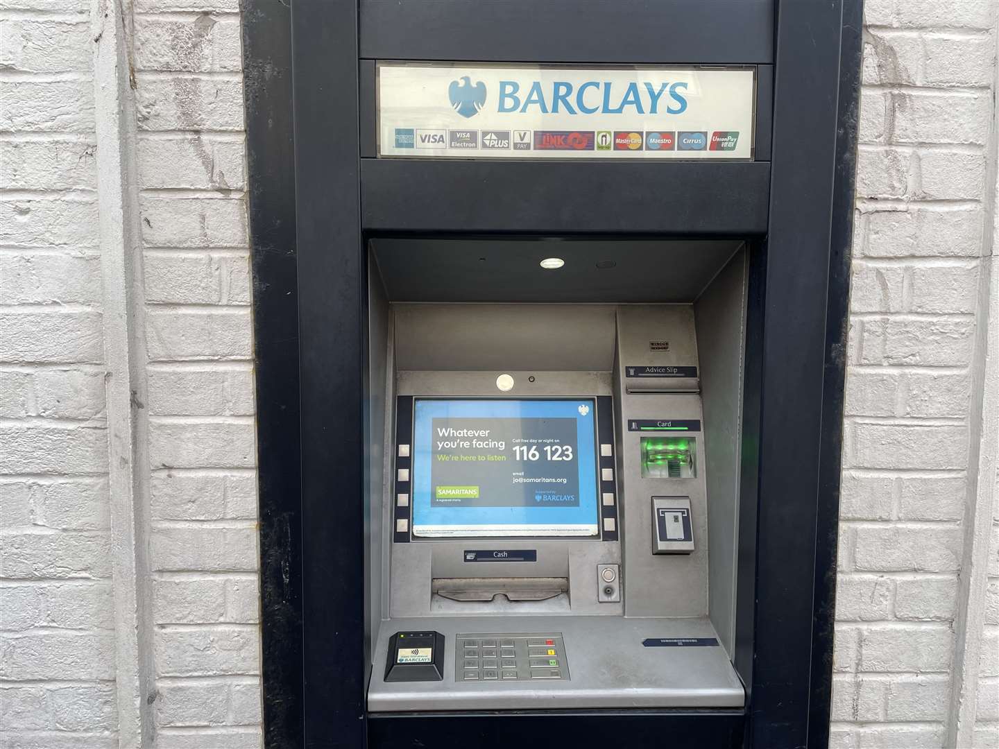 Barclays' ATM will be the third to be removed in recent times following the closure of HSBC