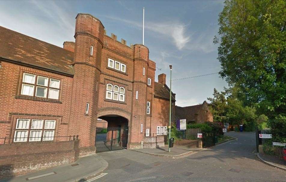 Maidstone Grammar School will not open for the first two days of the winter term. Picture: Google