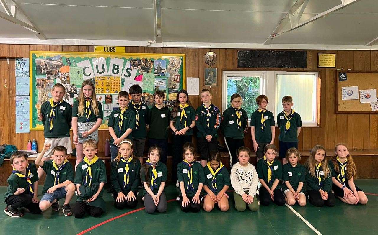 Children from the 1st Borough Green Cub group are sad to be losing their premises. Photo credit: 1st Borough Green Cub group