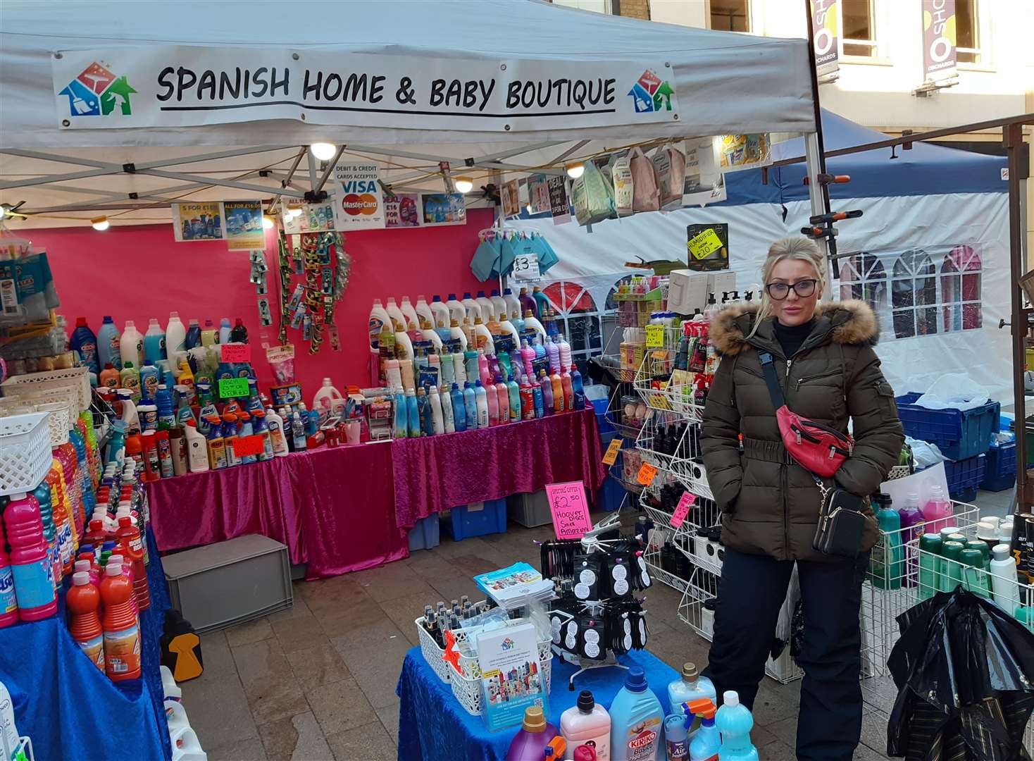 Louise Page, 31, runs Spanish Home & Baby Boutique, based at Dartford market. Photo: Sean Delaney