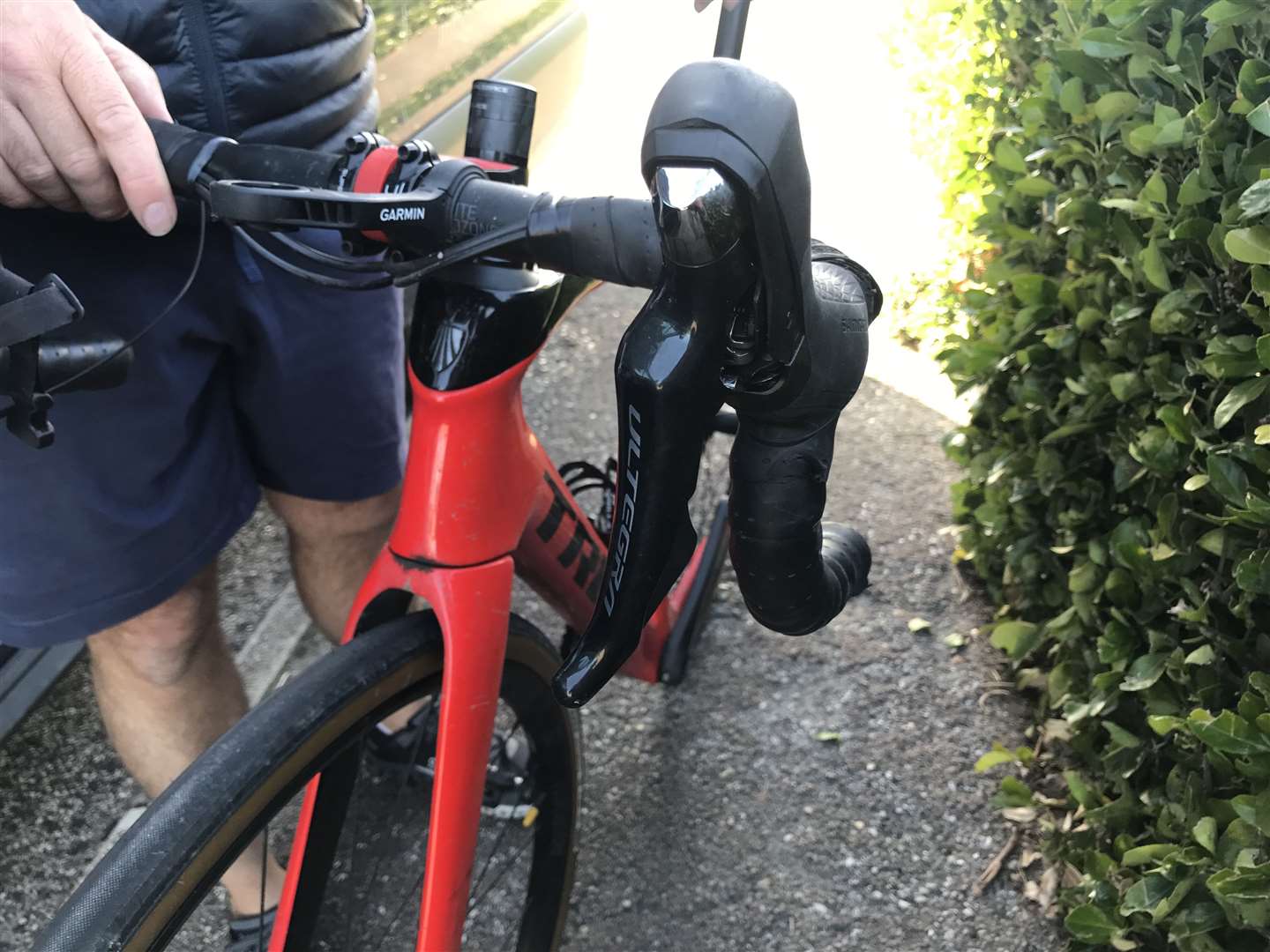 Damage was caused to Keith Patrick's bike during the incident in Birchington. Picture: Keith Patrick