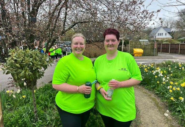 Victoria Craig and Kirsty McSwan say they felt great after completing the 5k run last week