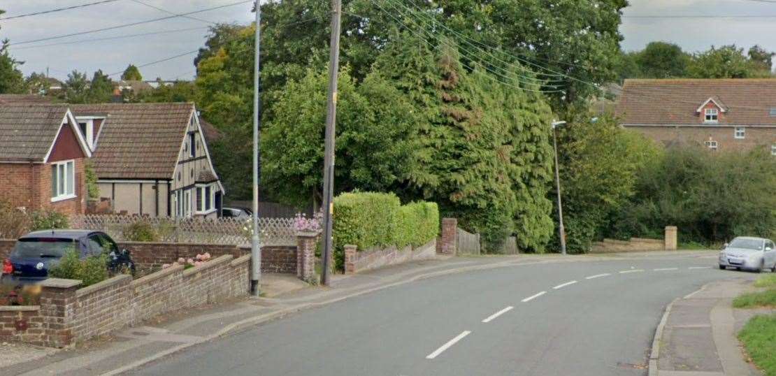 Firefighters were called to a blaze at a family home in Robin Hood Lane, Walderslade, Chatham in the early hours of this morning. Picture: Google