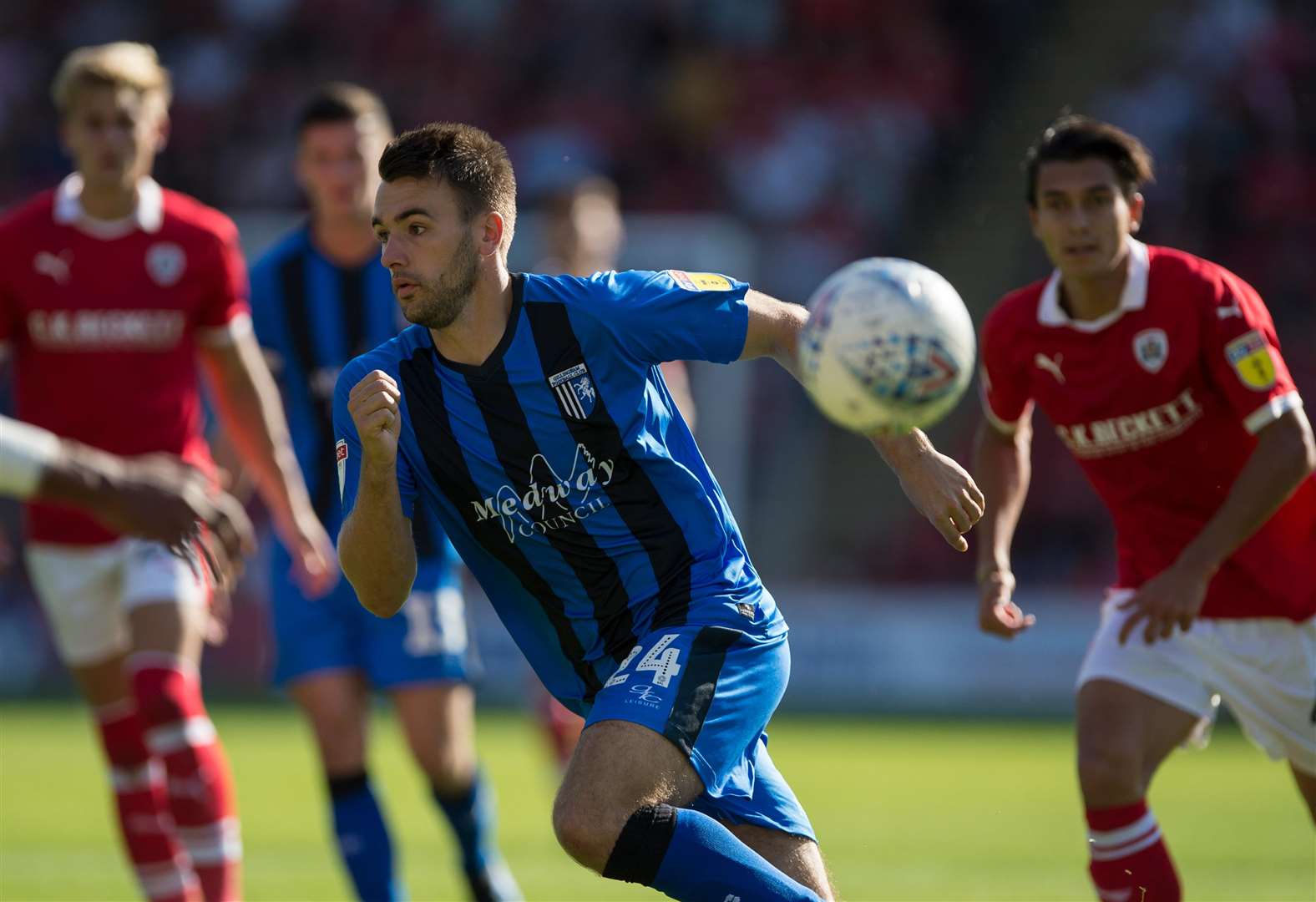 Midfielder Josh Rees in action at Barnsley Picture: Ady Kerry