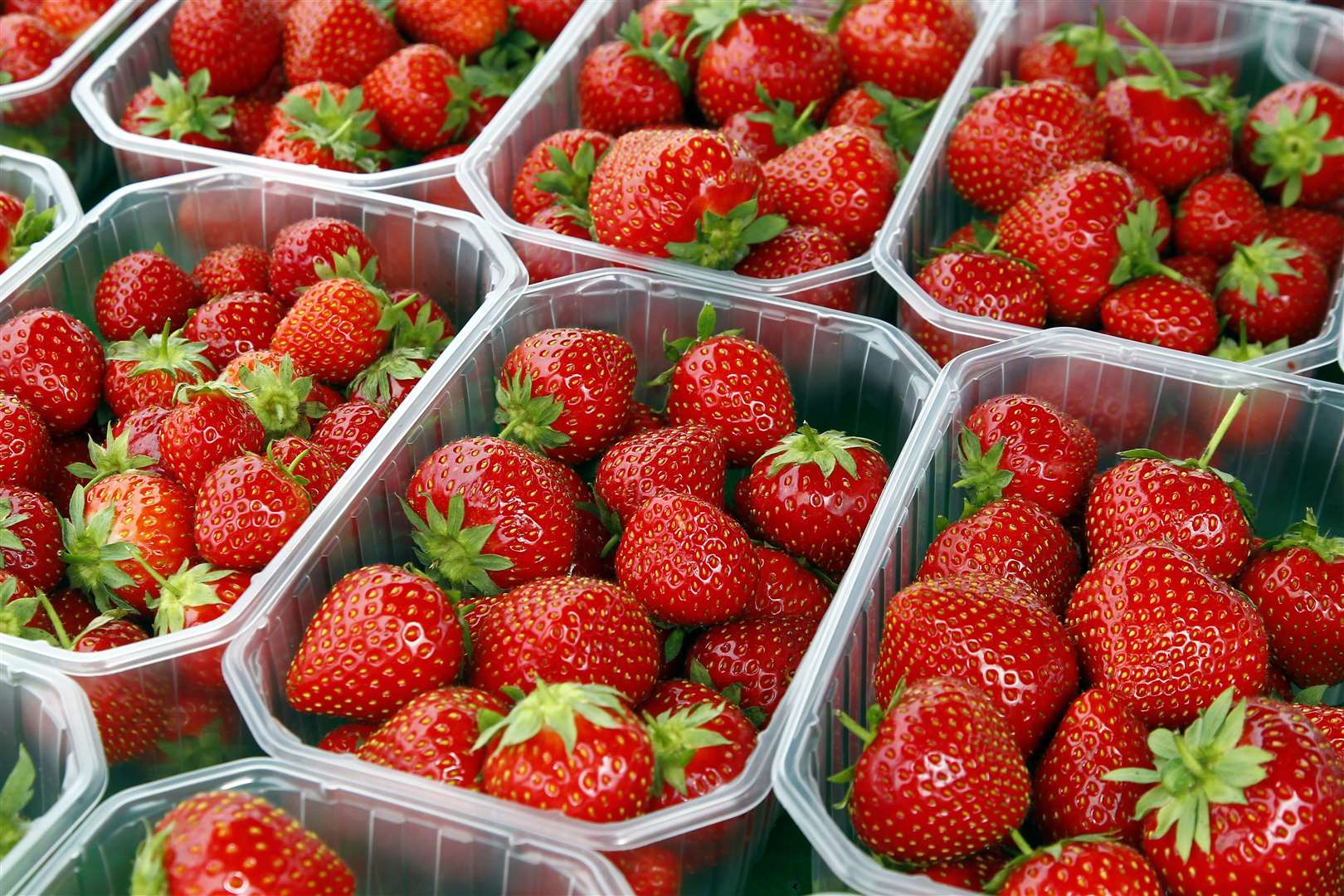 Kentish strawberries will be served at Wimbledon this year Picture: Sean Aidan