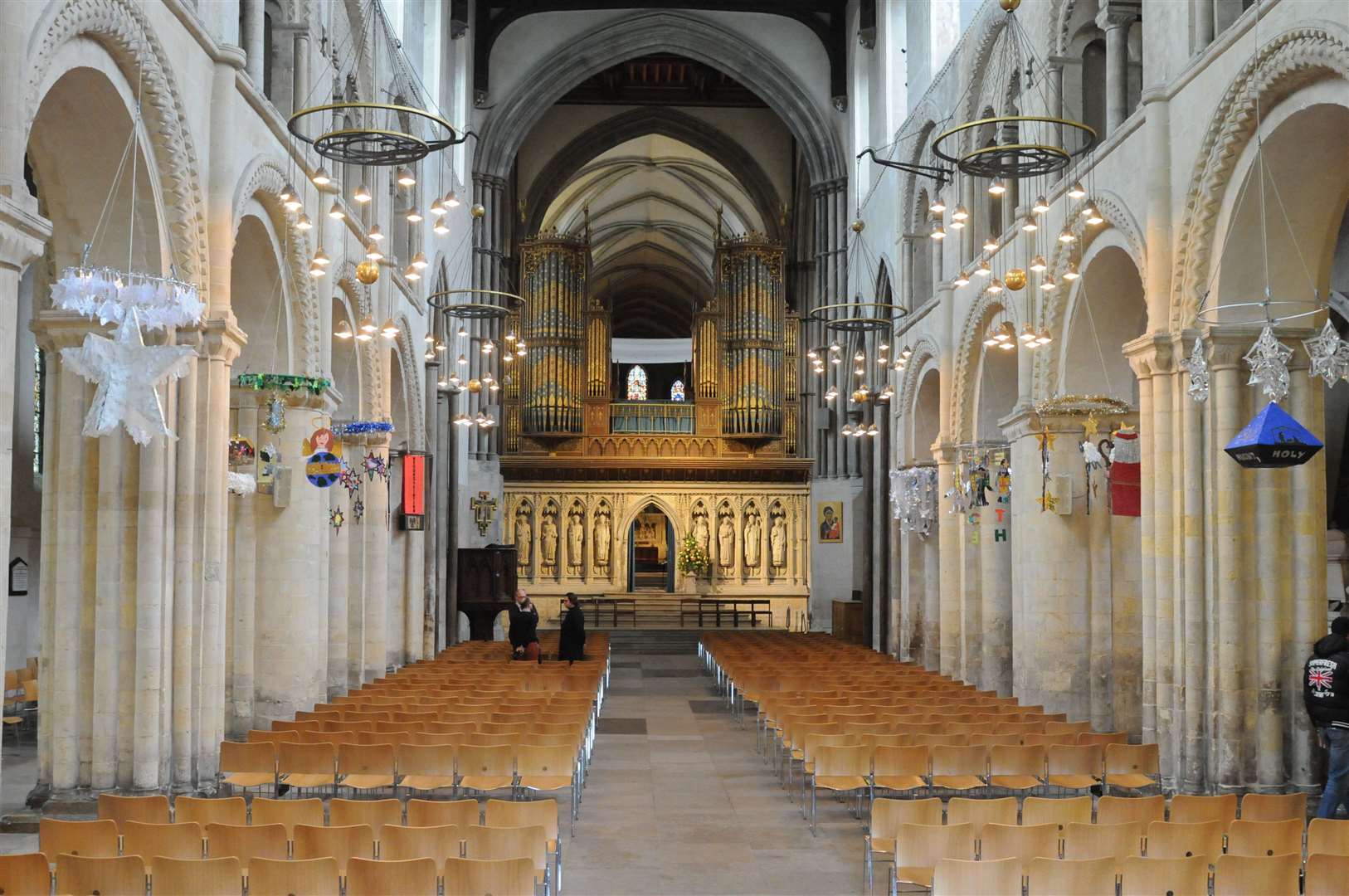 Rochester Cathedral will be filled with Christmas decorations for its carol concert. Picture: Steve Crispe