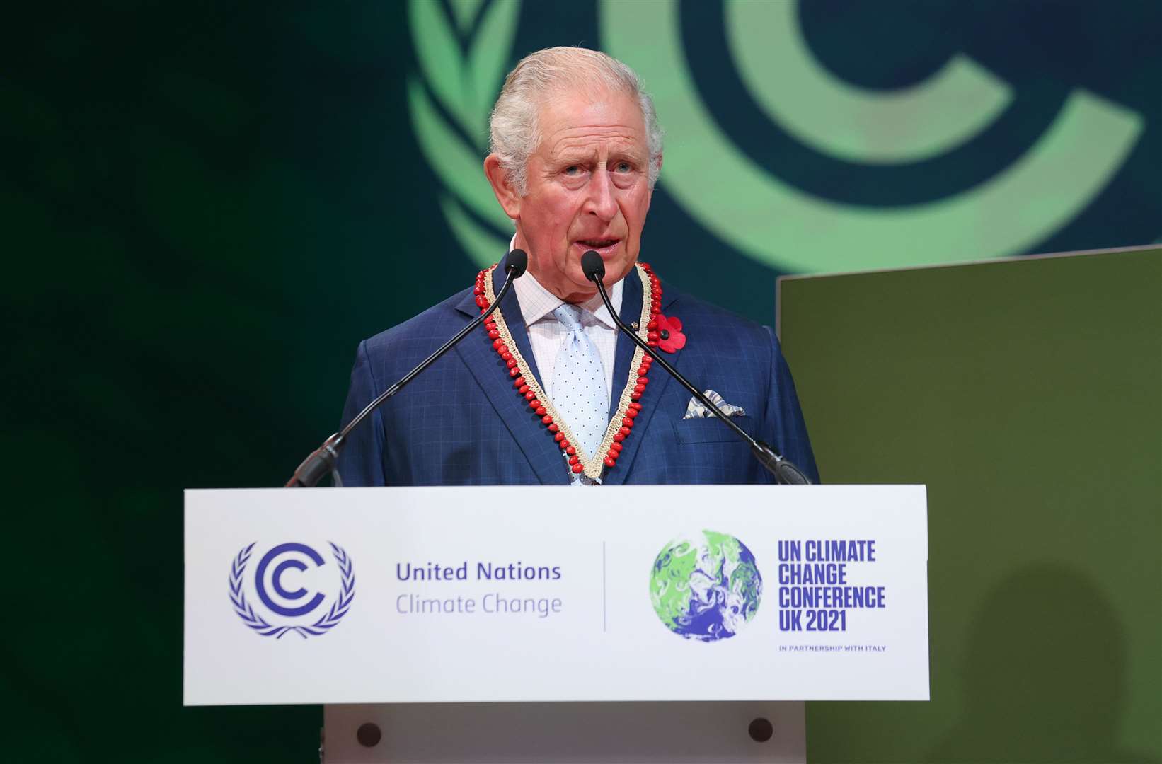 Charles addressing the Cop26 summit in Glasgow (Chris Jackson/PA)