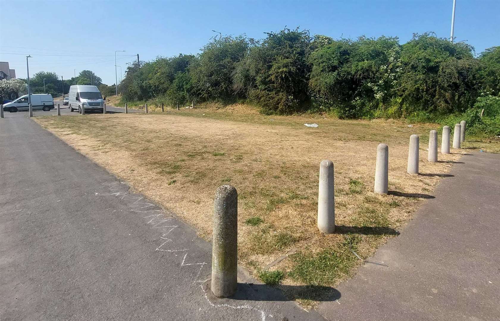The site of the potential community garden at Quinton, Sittingbourne. Picture: James Hunt