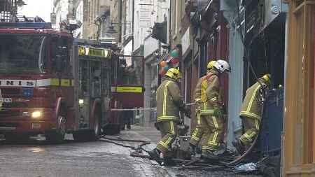 Firefighters at the scene. Picture: MATTHEW READING