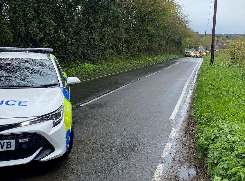 Stone Street, which links Hythe and Canterbury, has been closed in both directions