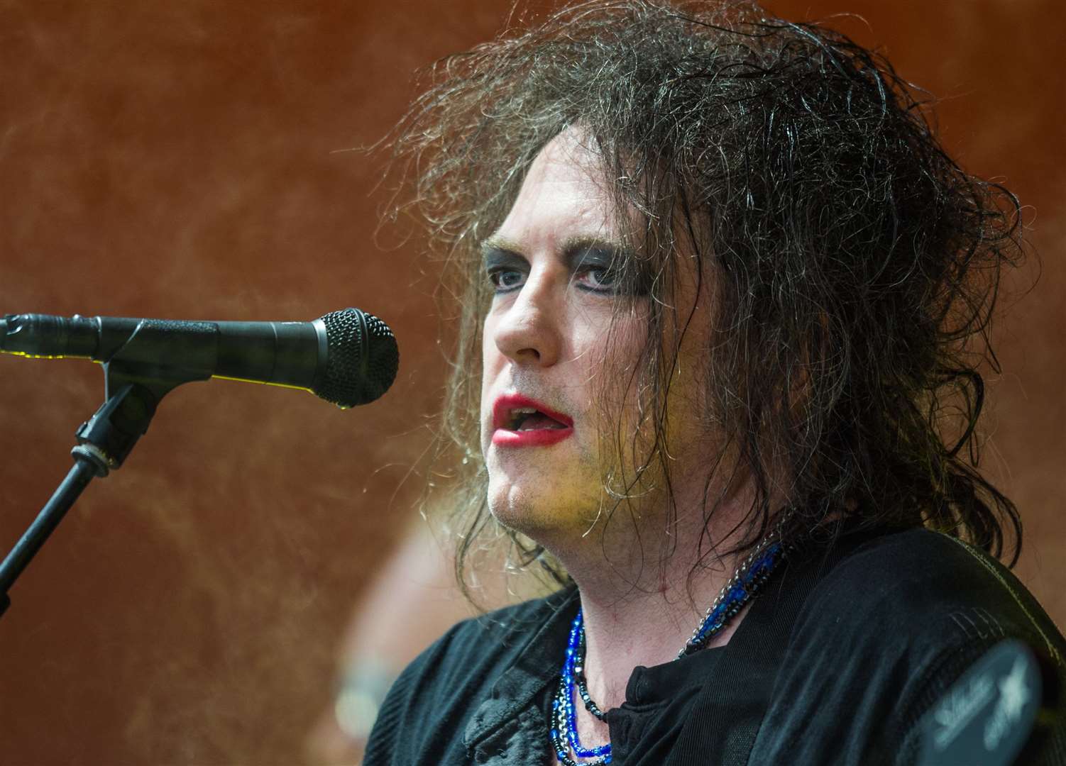 The Cure's Robert Smith celebrates the band's 40th anniversary with a huge sold-out show in Hyde Park this summer. Picture: Bill Ebbesen (2326419)