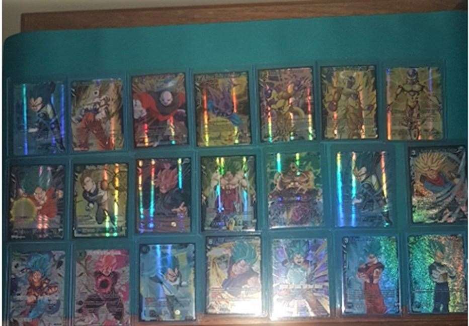 The collectible Dragon Ball trading cards are still missing. Picture supplied by Kent Police