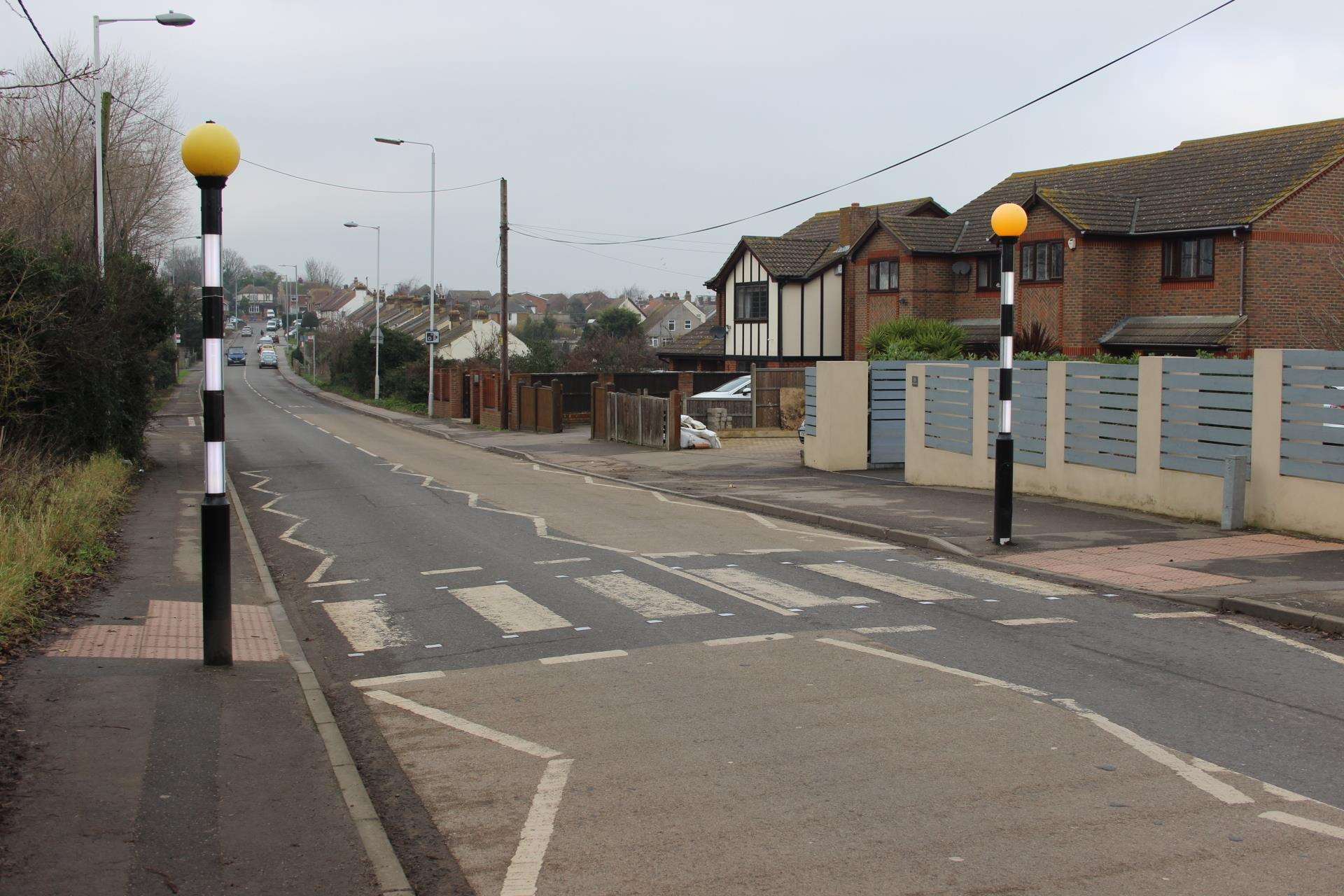 Chequers Road in Minster near St George's CE Primary School
