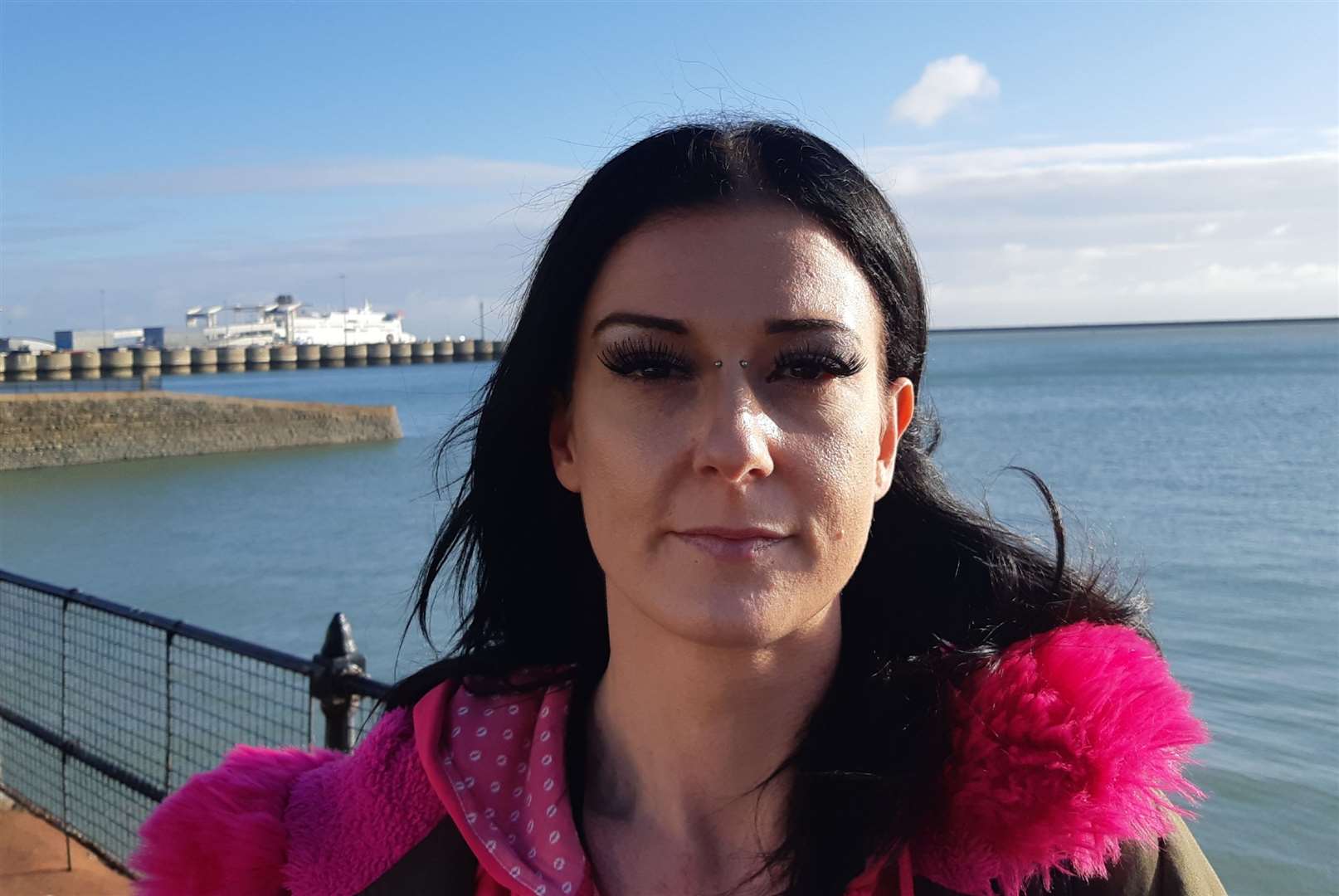 Kay Marsh of Samphire at Dover seafront. Picture: Sam Lennon