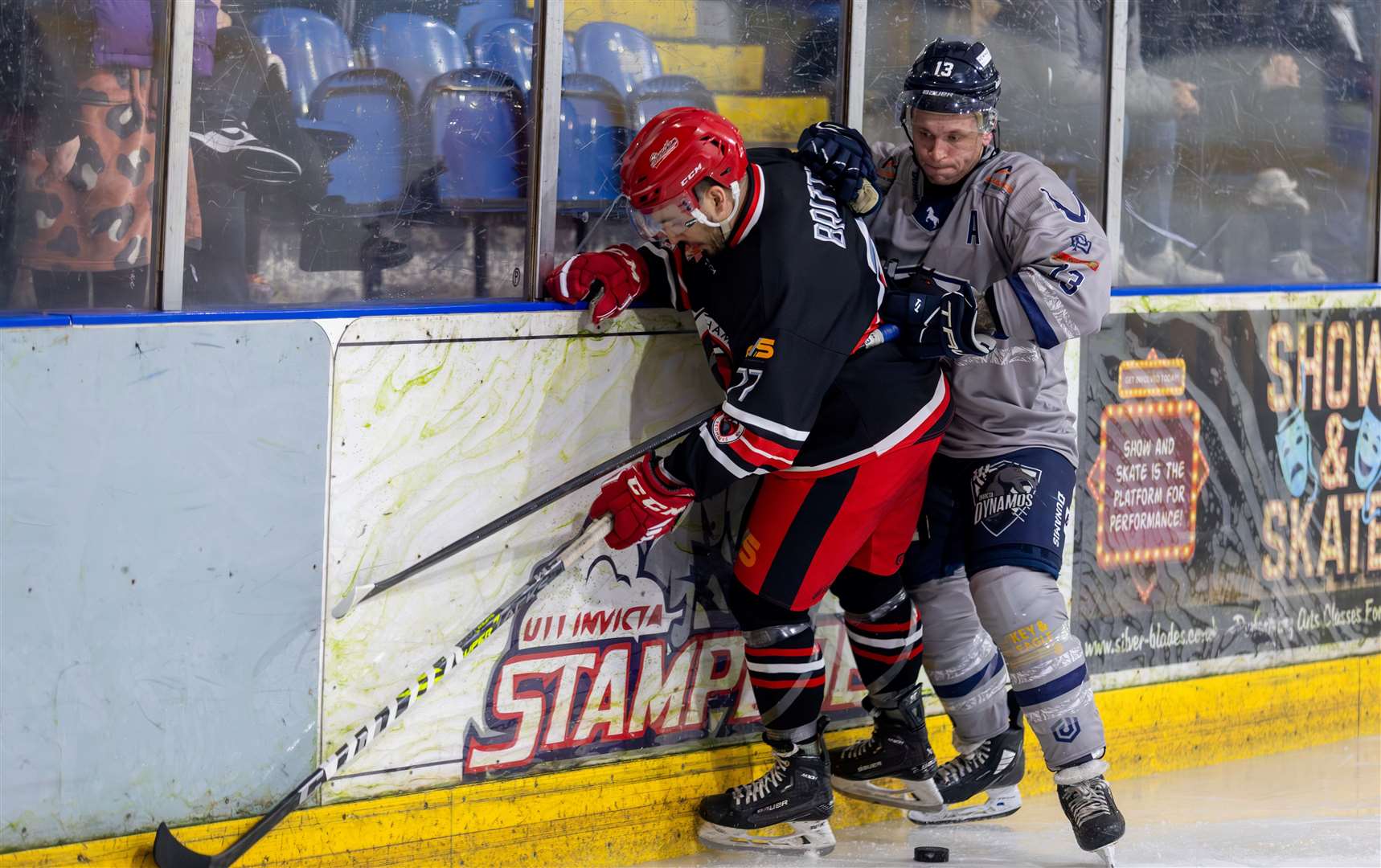 Dan Scott battles for Invicta Dynamos in last weekend's home defeat to Streatham Picture: David Trevallion