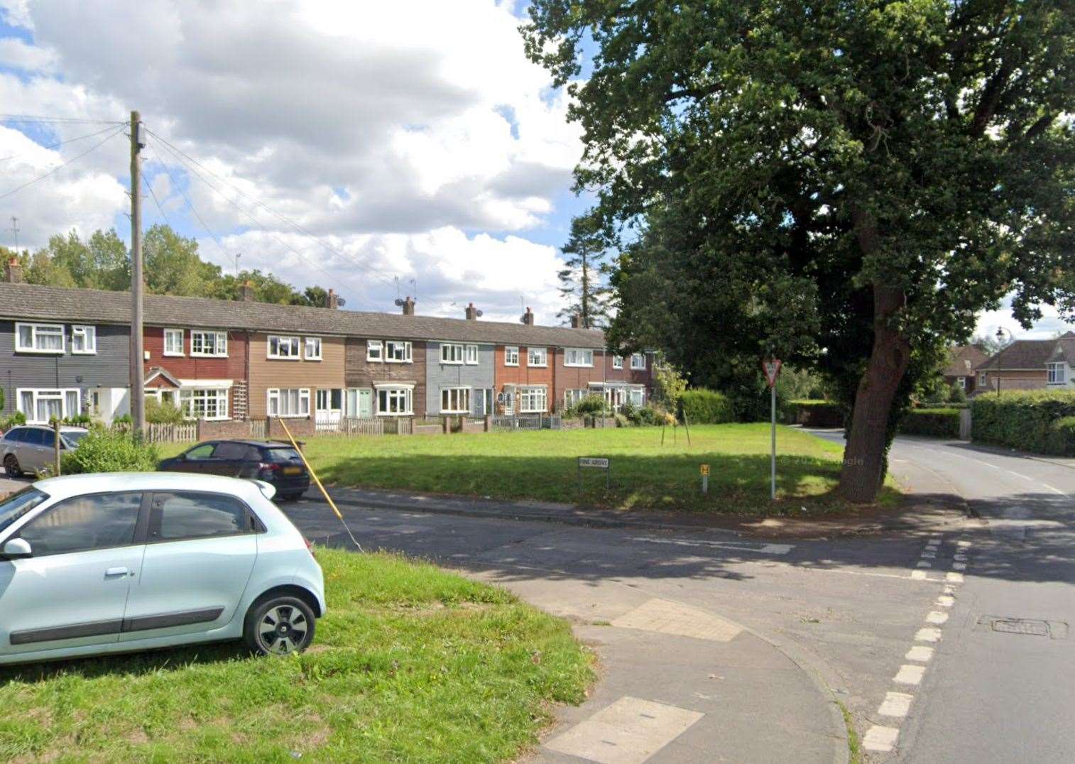 Police are investigating an attempted murder in the area of Pine Grove and Crouch House Road in Edenbridge. Picture: Google