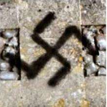 Racist abuse on St Mary's Church in Eastwell