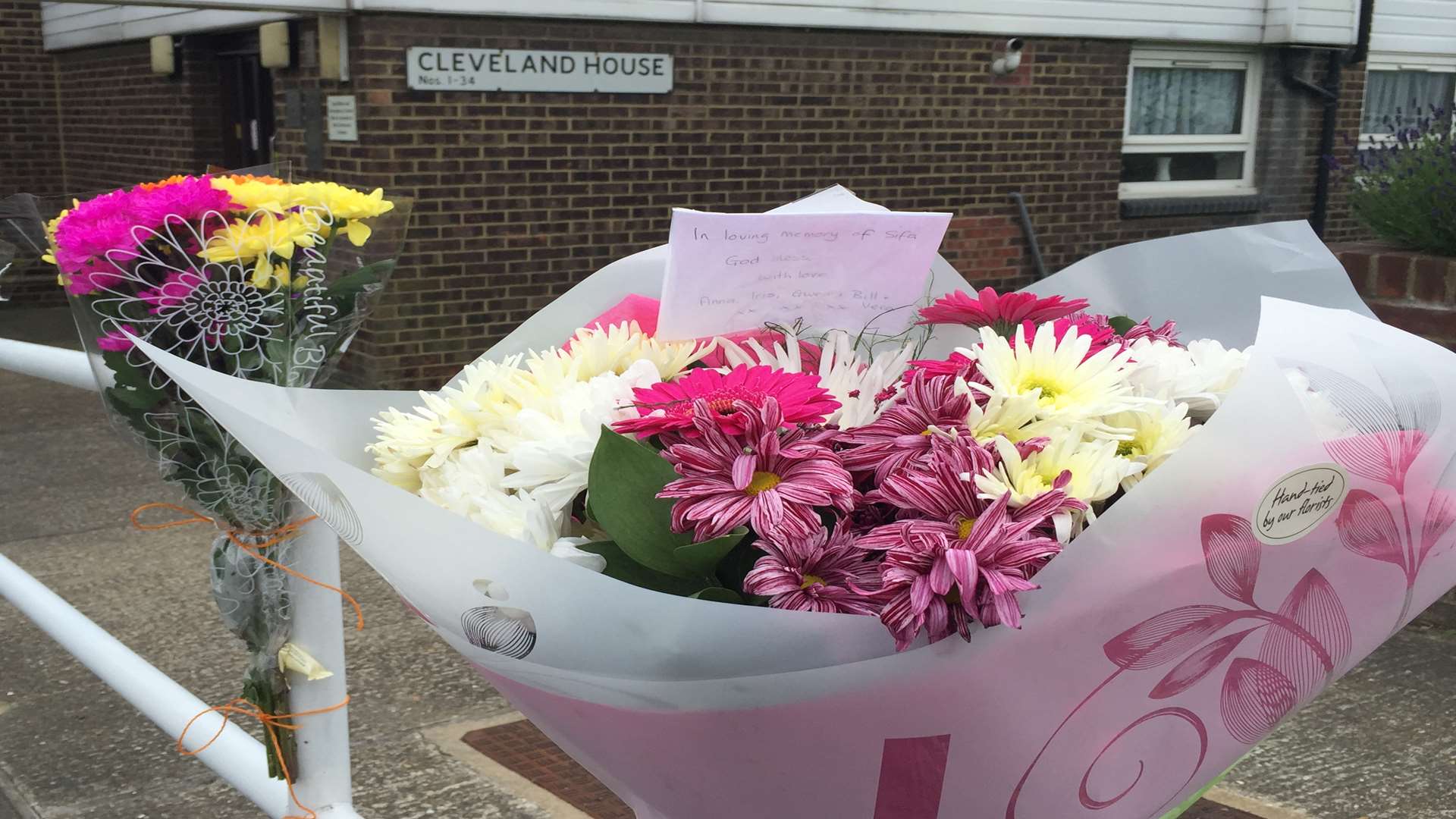 Floral tributes left for elderly woman who died after being hit by a car in Northfleet