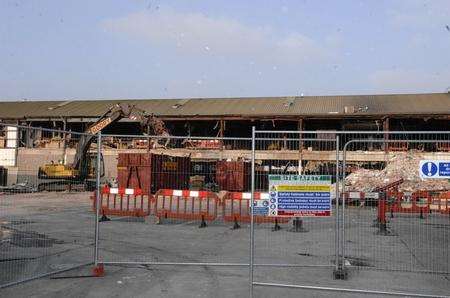 Demolition work starts in Canterbury