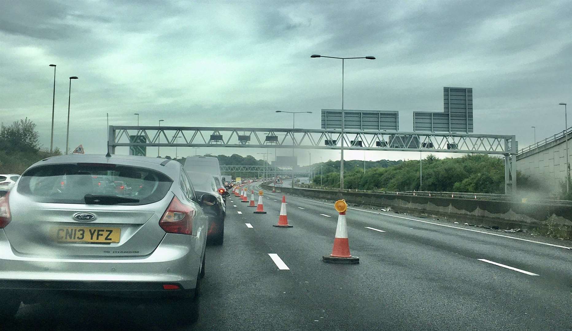 Onlookers described the traffic along the A2 near Bluewater as "mad". Picture: Twitter/@Benb111