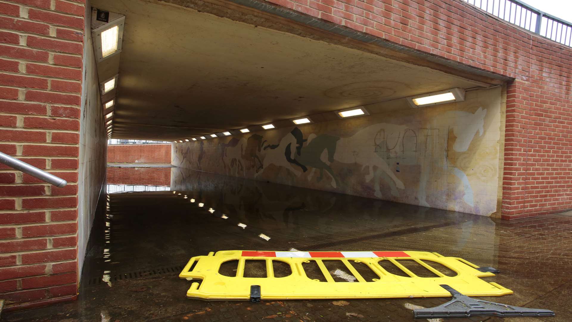 Flooded subways underneath Fairmeadow