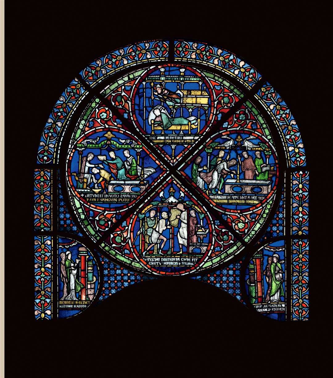 One of the Miracle window panels which will be the centrepiece for the exhibition. Picture: The Chapter, Canterbury Cathedral