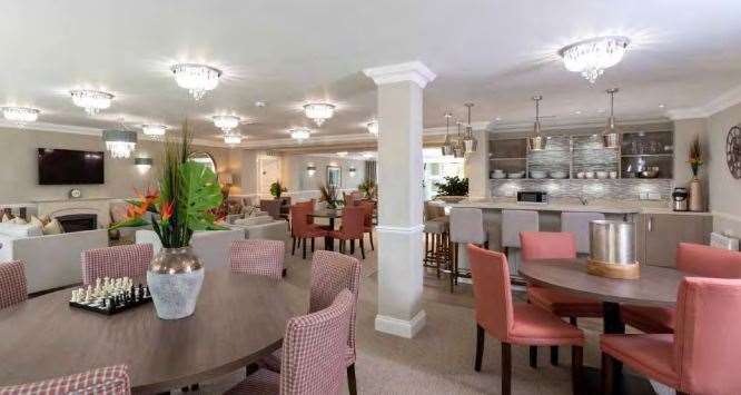 A typical owners' lounge at a Churchill Retirement Living property