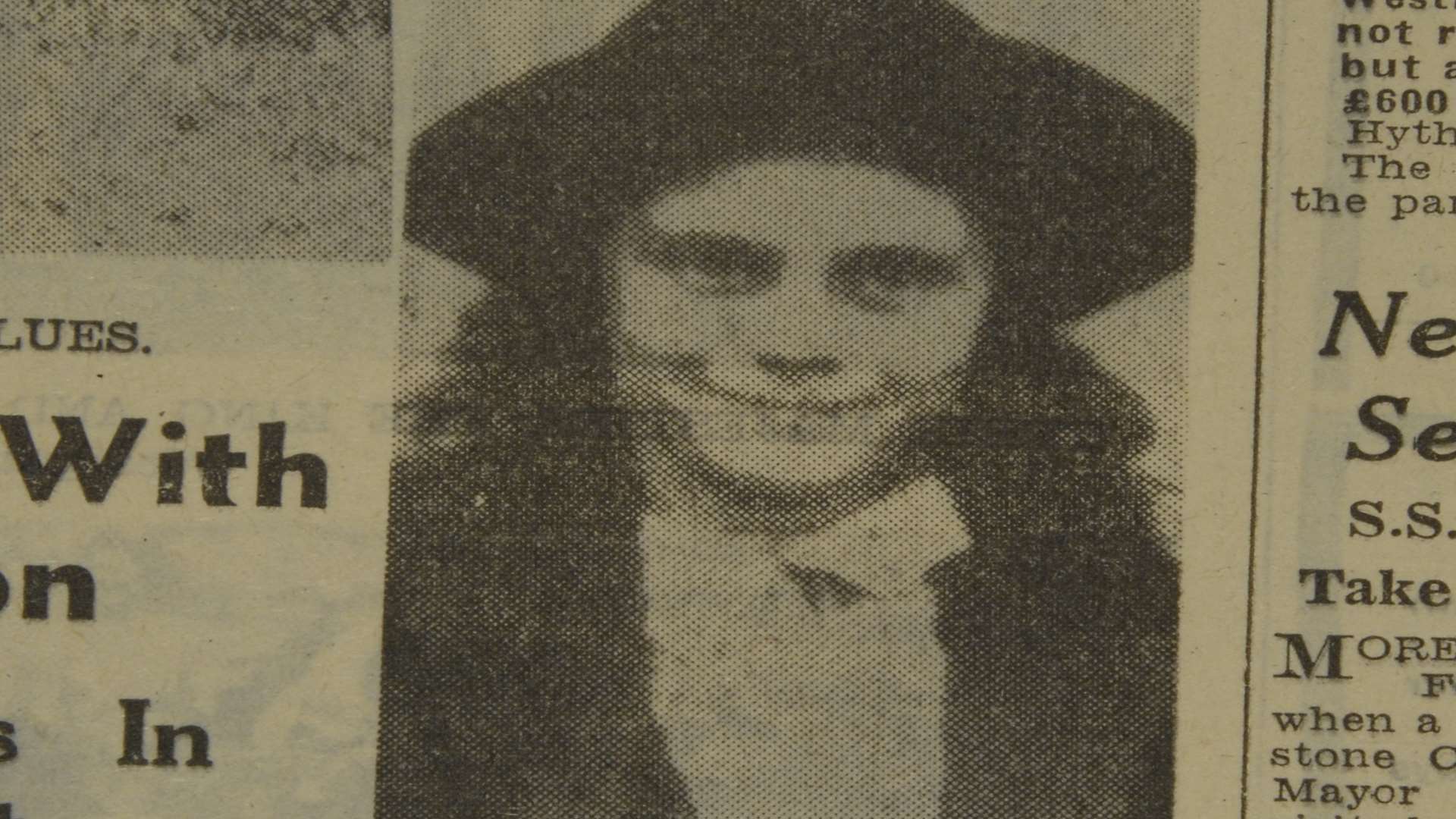 Sheila Martin, 11 years old of Fawkham Green, who was murdered in 1946